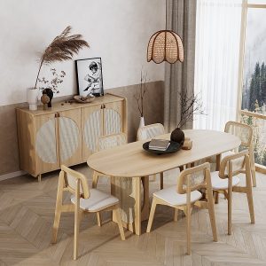 Huzur köşesi yemek masası ve 6 adet sandalye